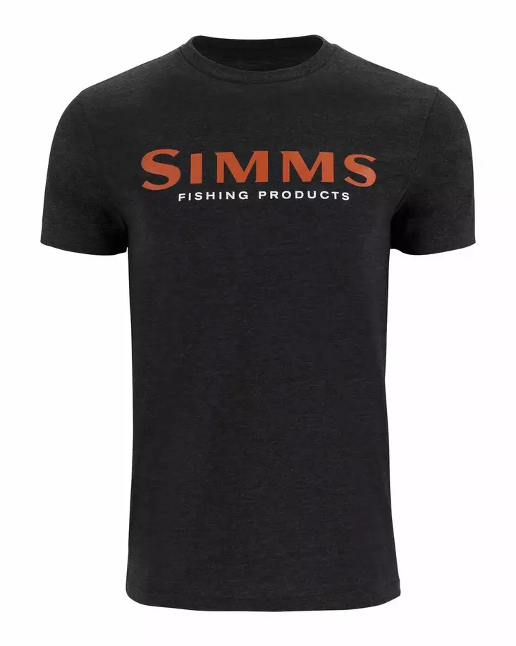 Simms Logo T-Shirt Dark Gunmetal Heather - Herren-T-Shirts - 694264655047 - 1