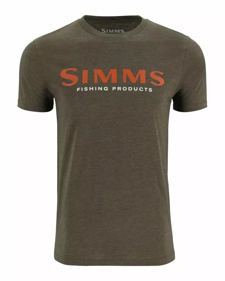Simms Logo T-Shirt Loden Heather - Herren-T-Shirts - 694264654927 - 1