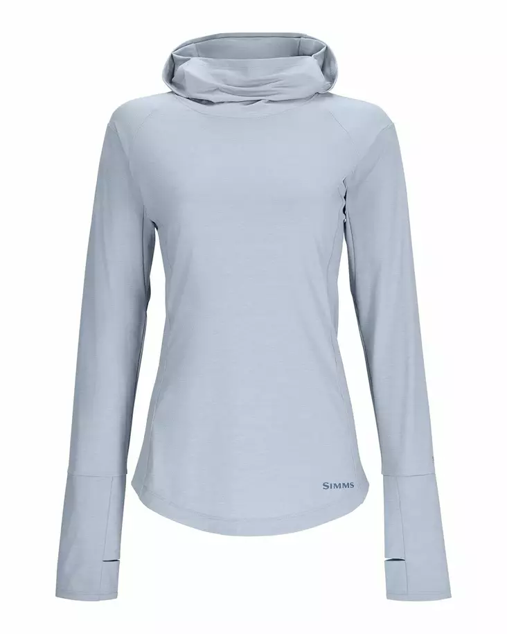 Simms Womens SolarFlex Cooling Hoody Steel Blue - Sweatshirts - 694264639337 - 1