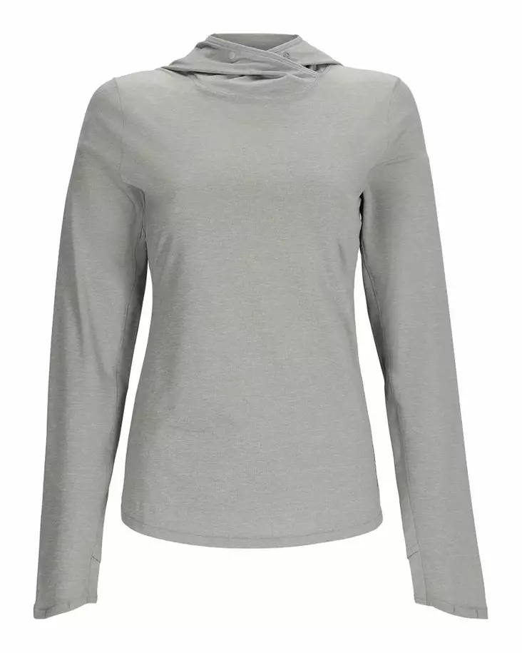 Simms Women's SolarFlex Hoody Cinder Heather - Sweatshirts - 694264641767 - 2