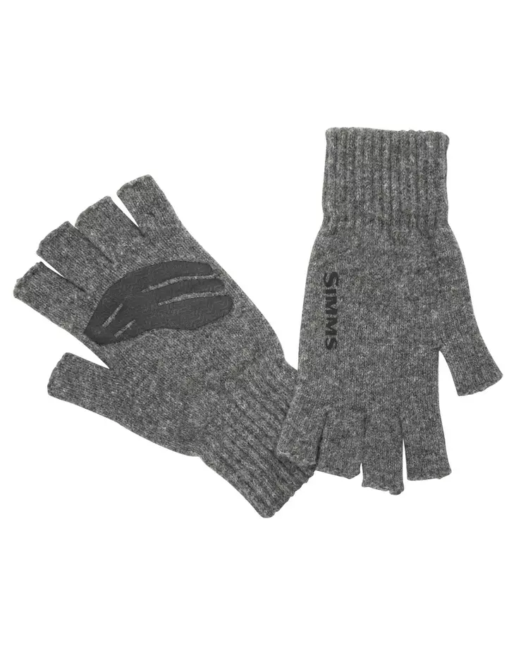 Simms Wool Half Finger Glove Steel - Handschuhe - 694264548417 - 1