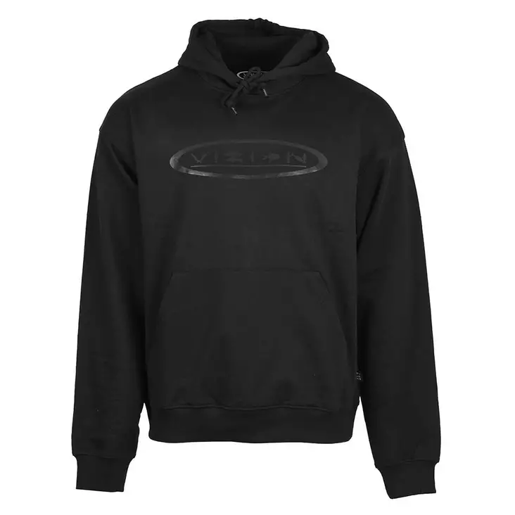 Vision Fish Oval Hoodie Black - Sweatshirts - 6417512845397 - 1