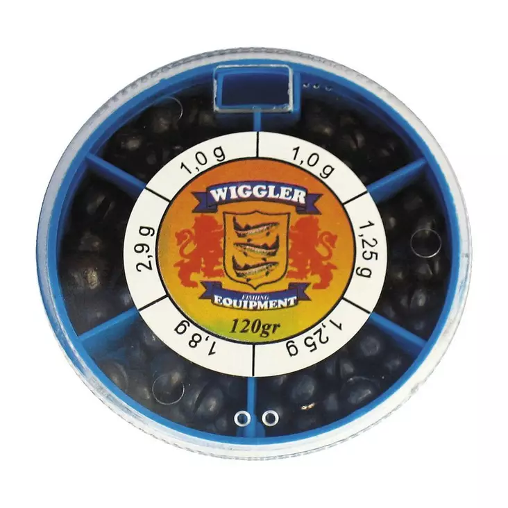 Wiggler Split Shot Box #L 70g 0,6-1,25g - Andere Werkzeuge und Zubehör - 7340010334287 - 1