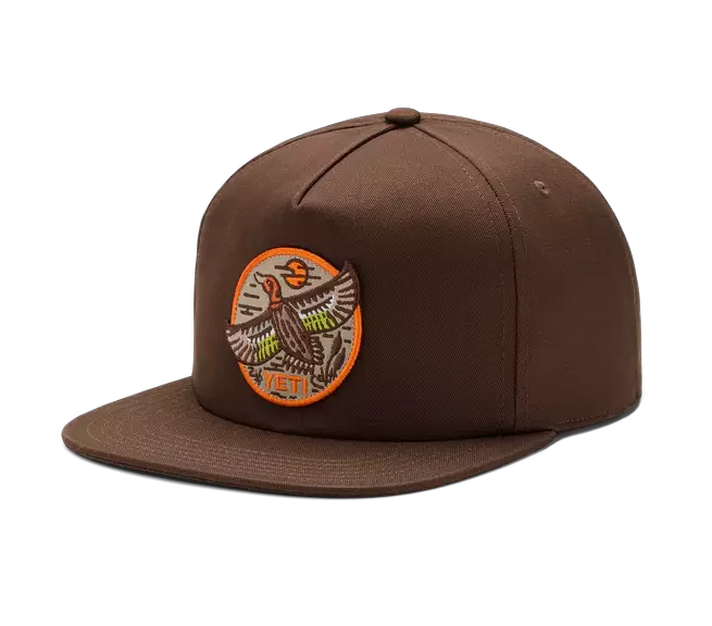 Yeti BFTW Duck Flat Brim Hat Dark Brown - Kappen - 888830516317 - 1