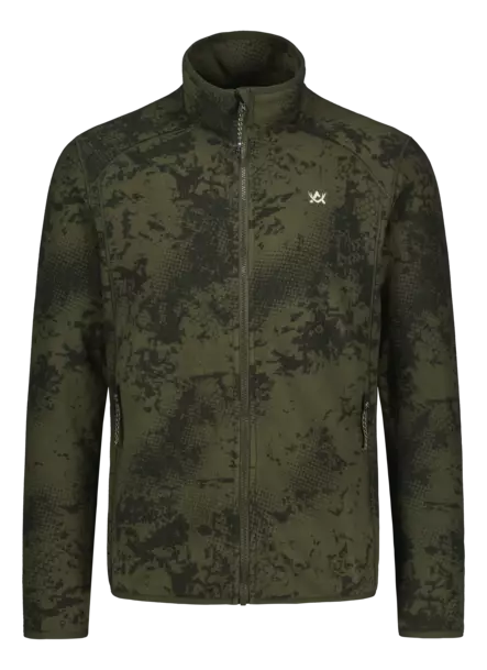 Alaska Kodiak Mens Fleece Jacket Night Green Blur - Jagdunterwäsche - 6438347054358 - 1