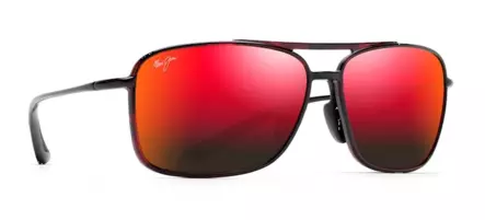 Maui Jim Kaupo Gap - Red Black Tortoise Frame with Hawaii Lava Lens - Kunststofflinsen - 603429070298 - 1