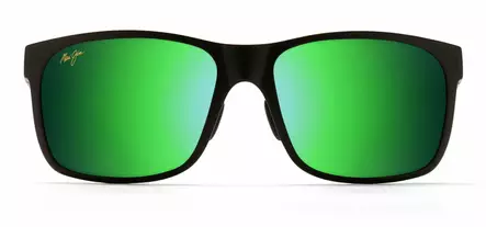 Maui Jim Red Sands - Matte Black Frame with Maui Green Lens - Kunststofflinsen - MM432-048 - 2
