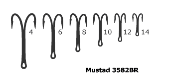 Mustad 3582BR Double Hook - Lachsfliegenhaken - 7021560378388 - 3