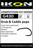 Ikon G430 Barbless Grub & Caddis Pupa - Widerhakenlose Haken - 6430077070028 - 1