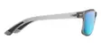 Maui Jim Pokowai Arch - Trans Matte Grey Frame with Blue Hawaii Lens - Kunststofflinsen - 603429050498 - 2
