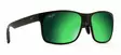 Maui Jim Red Sands - Matte Black Frame with Maui Green Lens - Kunststofflinsen - MM432-048 - 1