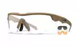 Wiley X WX Rogue Comm Grey & Clear & Light Rust - Matte Tan - Schießbrillen - 712316124348 - 1