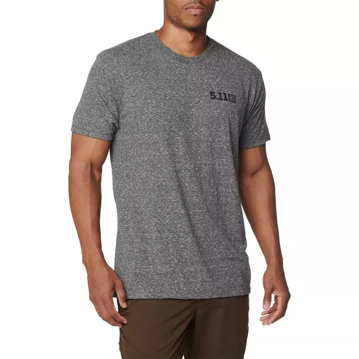 5.11 Triblend Legacy S/S Tee Grey - Taktische Shirts - 888579243338 - 1