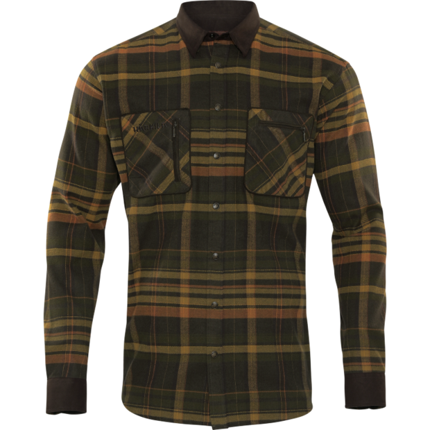 Härkila Pajala Shirt Green/Brown - Hemden - 5714733546418 - 2