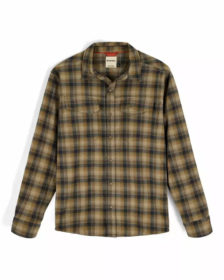 Simms Gallatin Flannel Shirt Kennebec Plaid: Stone - Hemden - 694264694268 - 2