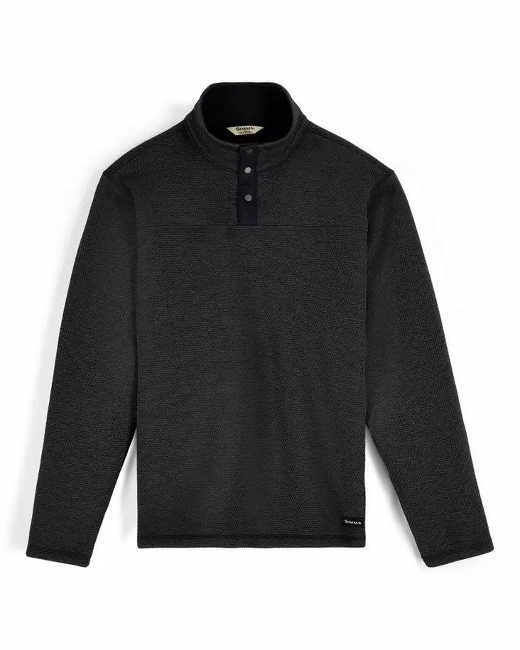 Simms Harbour Sweater Black Heather - Hemden - 694264698228 - 2