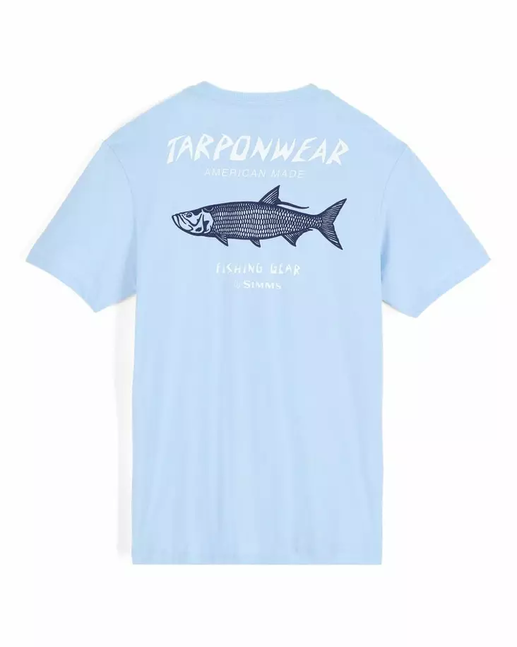 Simms Tarponwear T-Shirt Sky Blue - Herren-T-Shirts - 694264699768 - 2