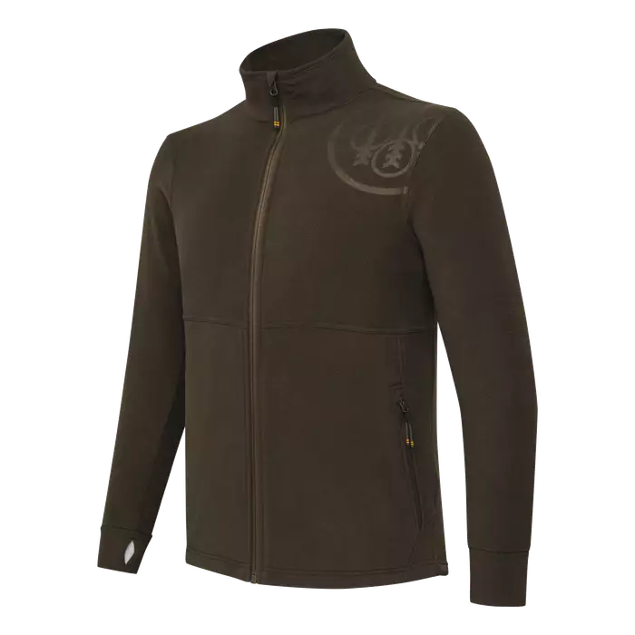 Beretta HP Logo Full Zip Brown Bark - Jagdunterwäsche und Midlayer - 8051832693108 - 1