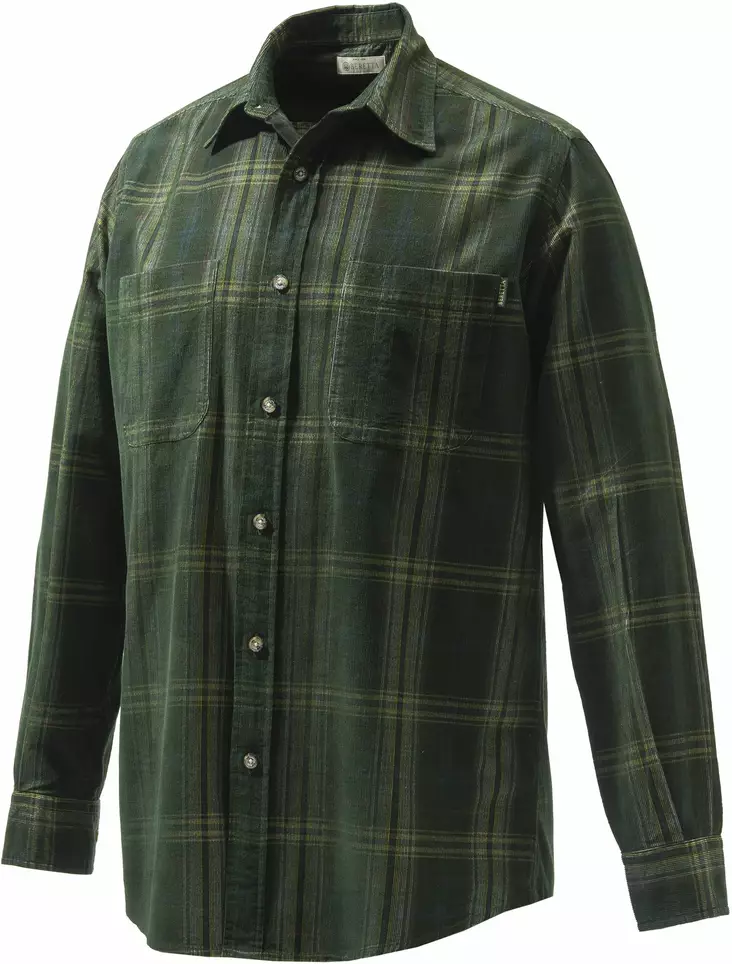 Berette Manchester Corduroy Shirt Green&Yellow Checkered - Hemden - 8051832441228 - 1