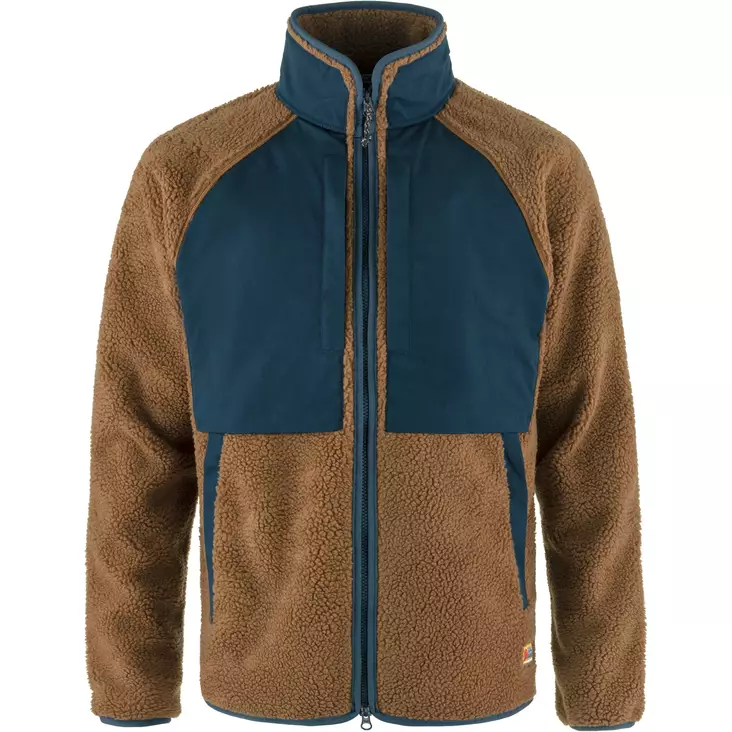 Fjällräven Vardag Pile Jacket M Chestnut-Navy - Isolierte Jacken - 7323450913168 - 1