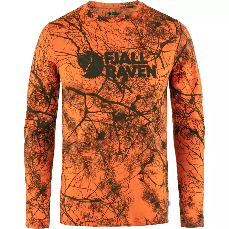 Fjällräven Värmland Wool Long-Sleeve Men's Shirt Orange Multi Camo - Hemden - 7323450901158 - 1