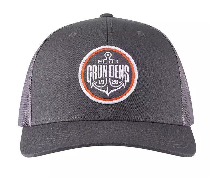 Grundens Logo Anchor Trucker Charcoal - Trucker-Kappen - 0840316335928 - 1