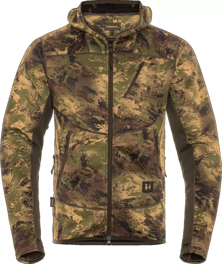 Härkila Deer Stalker camo fleece hoodie - Hemden - 5707335500308 - 1