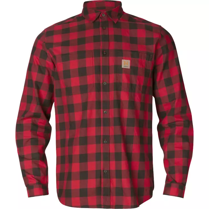 Härkila Scandinavian L/S Shirt Red Check - Hemden - 5714733640468 - 1