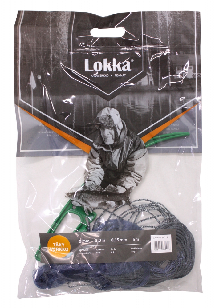 Lokka Täkyverkko 0,15 9mm 1m/5m - Netze - 6418252809168 - 1