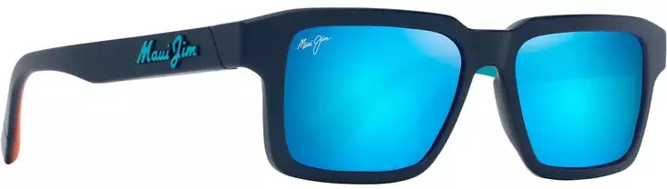 Maui Jim Kahiko - Matte Dark Blue Frame with Blue Hawaii Lens - Kunststofflinsen - 603429075668 - 1