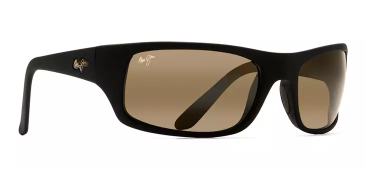 Maui Jim Peahi - Matte Rubber Black Frame with HCL Lens - Glaslinsen - 603429015848 - 1