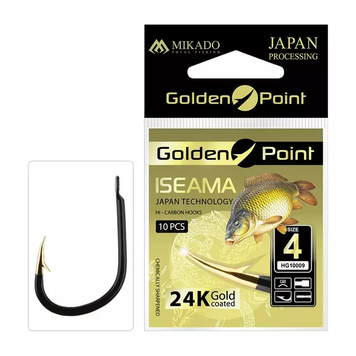 Mikado Golden Point Iseama - Öhr- & Plättchenhaken - 5900637618188 - 1