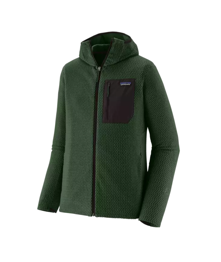 Patagonia M´s R1 Air Full Zip Hoody Treeline Green - Fleece-Hemden - 199346146098 - 1
