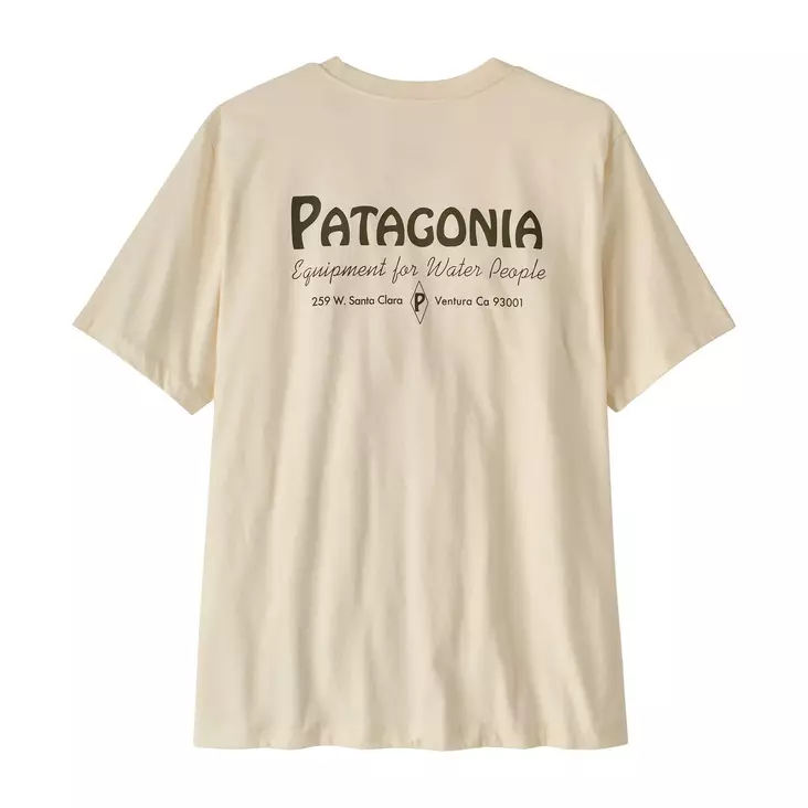 Patagonia M's Water People Banner T-Shirt Undyed Natural - Herren-T-Shirts - 199346196338 - 1