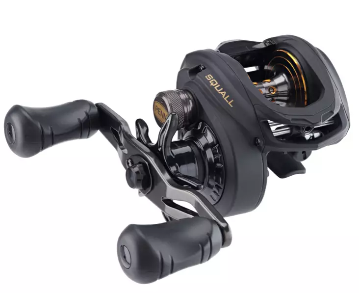 Penn Squall Low Profile - Niedrigprofil-Baitcast-Rollen - 031324177598 - 1