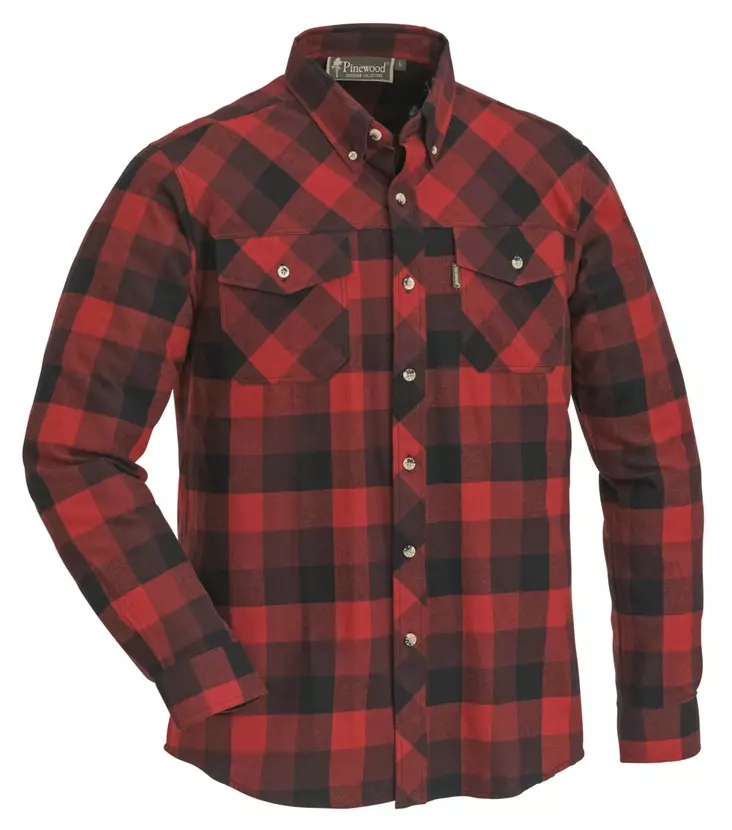 Pinewood Lumbo Red-Black -flanellipaita - Hemden - 7331090155428 - 1