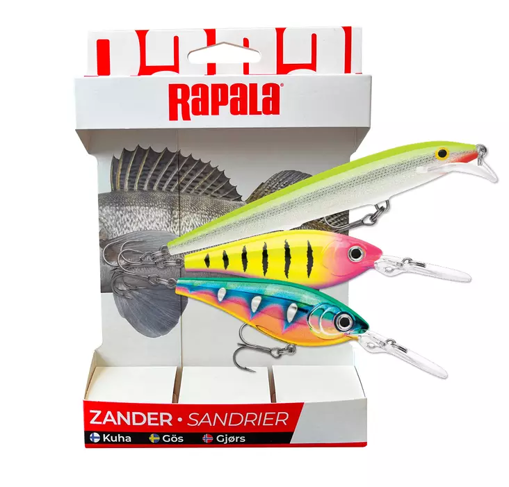 Rapala Essentials Zander Cloudy 2.0 - Köder-Sortimente - 022677384108 - 1