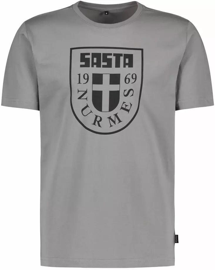 Sasta Nurmes Flag T-Shirt Mid Grey - Herren-T-Shirts - 6419619259138 - 1