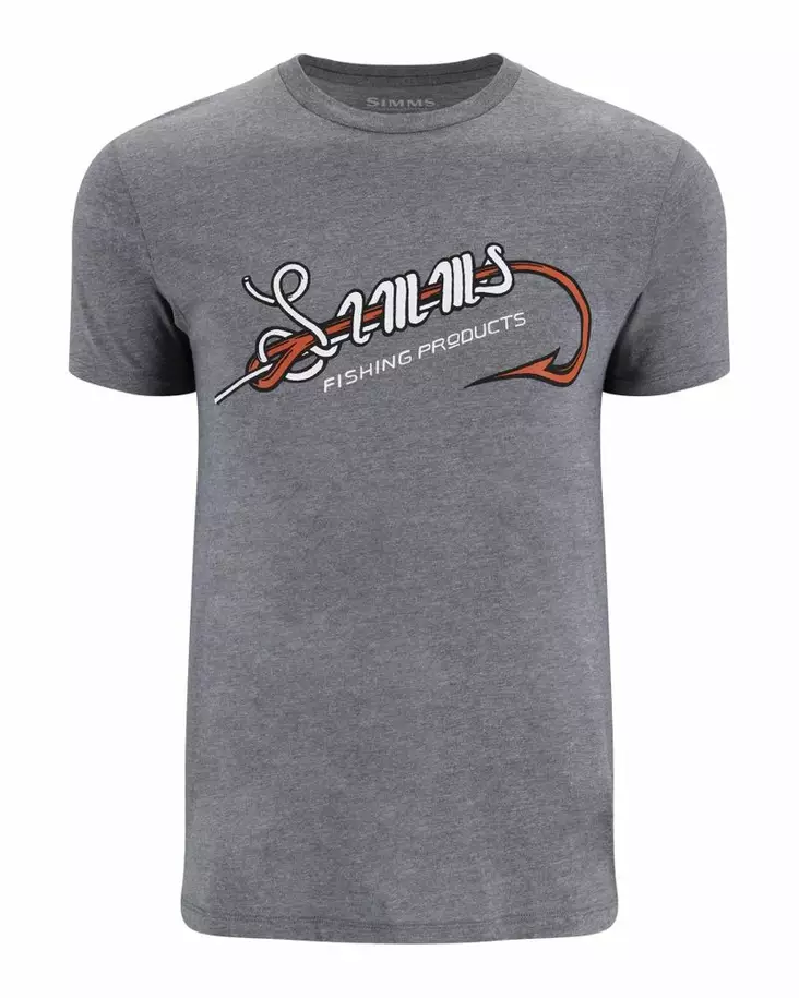 Simms Simms Hook & Loop T-Shirt Athletic Heather - Herren-T-Shirts - 694264660928 - 1