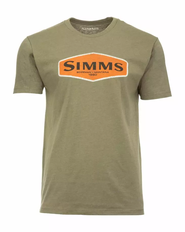 Simms Logo Frame T-Shirt Military Heather - T-Shirts - 694264584378 - 1