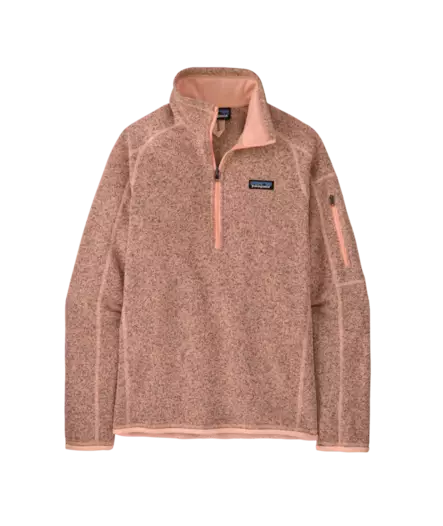 Patagonia W´s Quarter Zip Better Sweater Peach Sherbet - Fleece-Hemden - 198077822189 - 1
