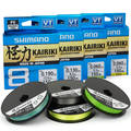 Shimano Kairiki 8 Yellow - Geflochtene Schnüre - 0022255229449 - 2