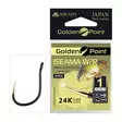 Mikado Golden Point Iseama with Ring 9 pcs #4 - Öhr- & Plättchenhaken - 5900637616689 - 1