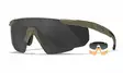Wiley X Saber Advanced Grey & Clear & Light Rust - Matte Tan - Schießbrillen - 712316063739 - 1