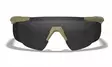 Wiley X Saber Advanced Grey & Clear & Light Rust - Matte Tan - Schießbrillen - 712316063739 - 2