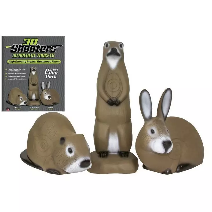 3D Shooters 3 Targets Value Pack - 3D-Ziele - 702649715009 - 1