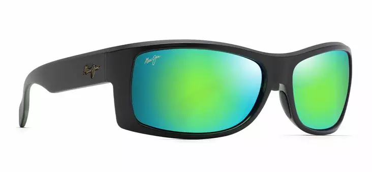 Maui Jim Equator - Matte Rubber Black Frame with Maui Green Lens - Glaslinsen - 603429068899 - 1