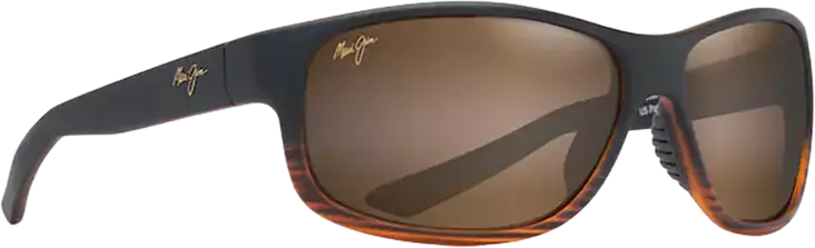Maui Jim Kaiwi Channel - Dark Brown Stripe Frame with HCL Lens - Glaslinsen - 603429067359 - 1