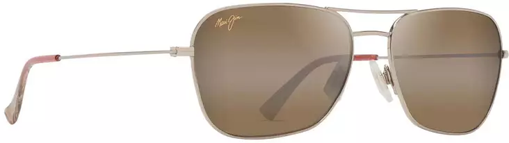 Maui Jim Naauao - Shiny Lt Gold Frame with HCL Bronze Lens - Kunststofflinsen - 603429080129 - 1