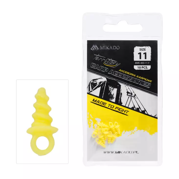 Mikado Plastic Boilie Screw 11mm Yellow - Köderschrauben - 5900637685609 - 1